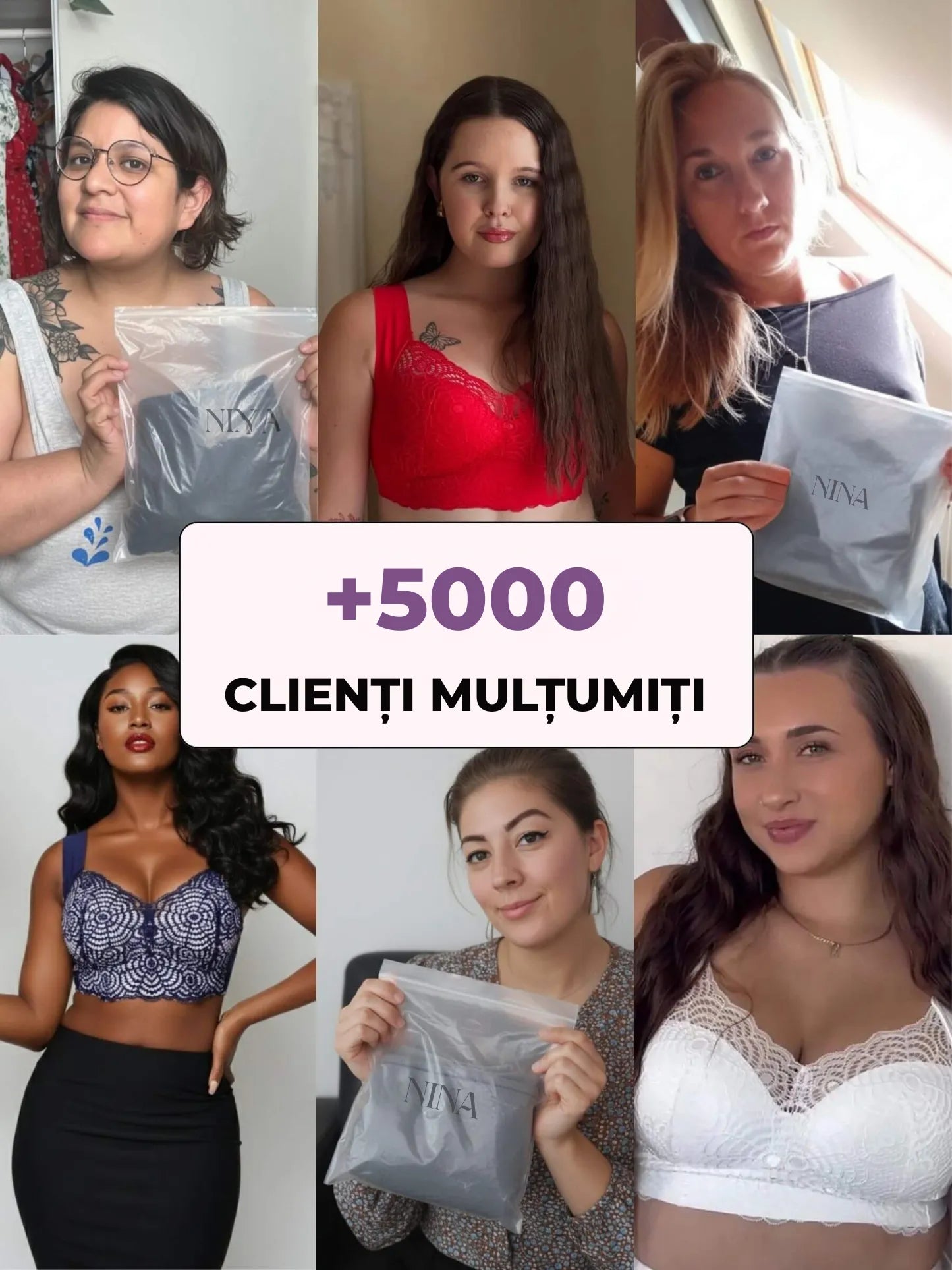 Nina – Sutien Push-Up Confortabil Fără Sârmă RO