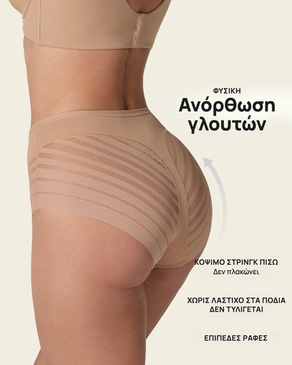 Κιλότα σύσφιξης ψηλόμεση με δαντέλα